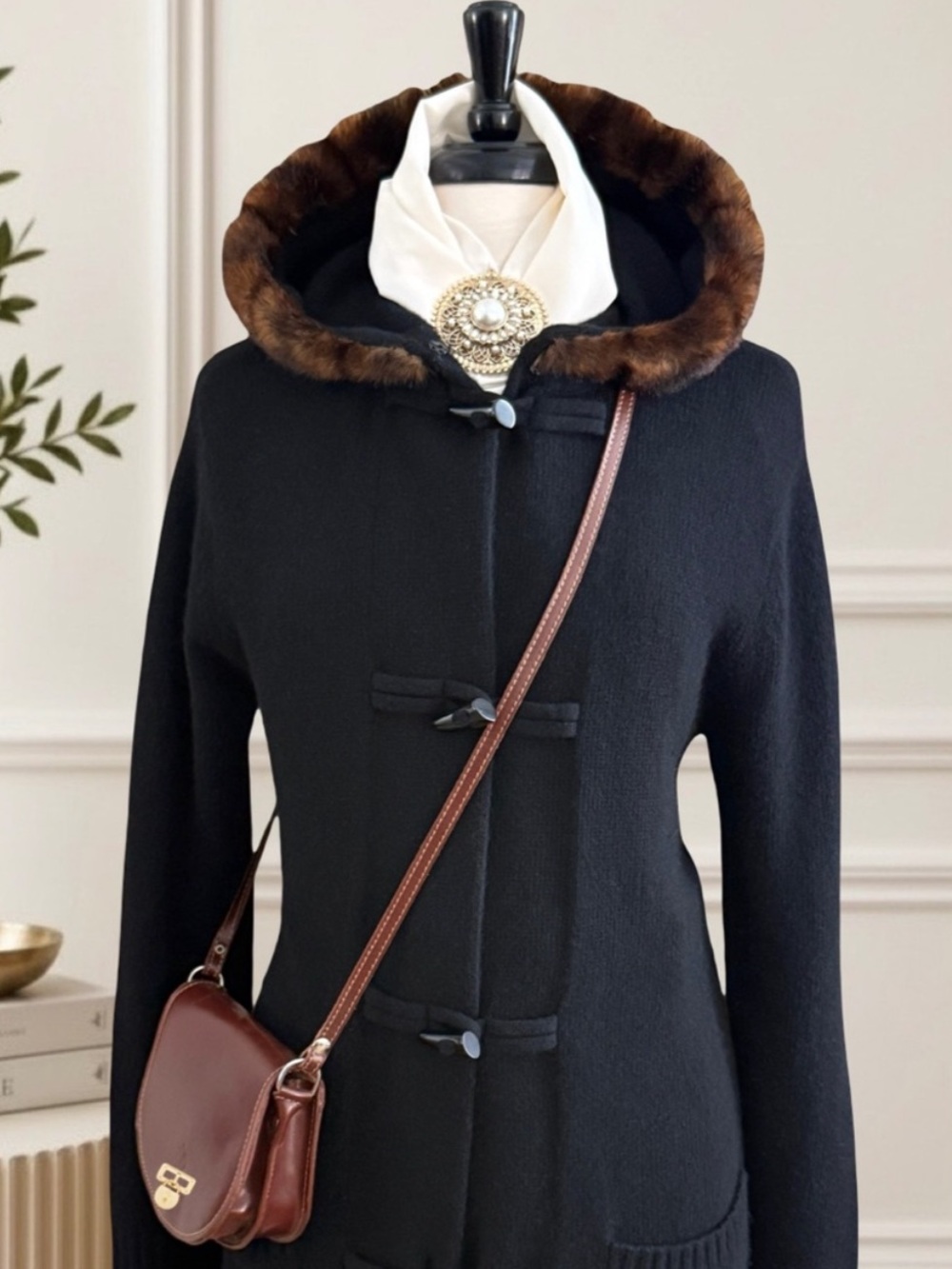 Ralph Lauren Wool Cashmere Long Cardigan Toggle Button Quiet Luxury Preppy Polo - Picture 12 of 14